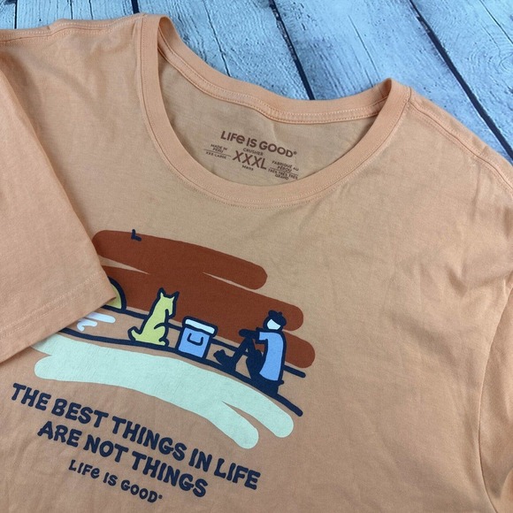 Life is Good XXXL Short Sleeve Crusher The Best Things In Life‎ Are Not Things - Picture 1 of 10